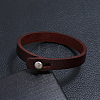 1Pc Punk Retro Ethnic Style Handmade Leather Bracelet Couple Literary Hand Strap Men BJEW-CL0001-02A-3