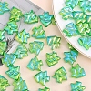 Christmas Rainbow Iridescent Plating Acrylic Beads LS-MACR-WH20003-04E-1
