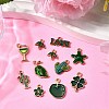 20Pcs 10 Styles Alloy Enamel Charms ENAM-FP0002-41-5
