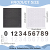 FINGERINSPIRE 4 Sheets 2 Colors PVC Self Adhesive Digital Label Stickers DIY-FG0005-31-2