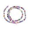 Natural Tanzanite Stone & Tourmaline Beads Strands G-O180-10-4mm-2