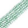 Anti-Tarnish Dyed Rondelle Glass Beads Strands EGLA-T021-3mm-17-08-1