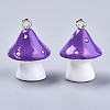 Opaque Resin Pendants X-RESI-T028-69C-1