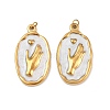 304 Stainless Steel Enamel Pendants STAS-G364-16G-02-1