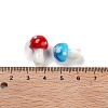 Mushroom Handmade Lampwork Beads Strands X-LAMP-R116-03-3