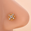 316L Surgical Stainless Steel Clear Cubic Zirconia L-Shaped Nose Rings WG09863-04-1