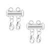925 Sterling Silver Slide Lock Clasps PALLOY-PH01805-1