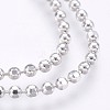 Electroplated 925 Sterling Silver Ball Chains STER-I015-03A-2