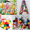 400Pcs 4 Colors Polyester Pom Pom Balls DIY-SC0031-37C-7