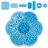 105G 7 Styles Frosted Opaque Glass Seed Beads Set SEED-GO0001-11C-1