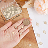 40Pcs Brass Connector Charms KK-BBC0029-12G-3