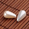 Teardrop Acrylic Imitation Pearl Beads X-OACR-O002-2461-2