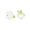 30Pcs Acrylic with Plastic Pearl Charms PALLOY-JF04066-3