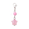 Acrylic Star Pendant Decorations HJEW-JM02930-02-4