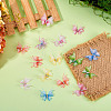 56Pcs 8 Colors Cloth Butterfly Ornament Accessories DIY-TA0014-28-5