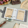 PU Leather Cover Loose Leaf Binder Photo Albums with Self-Adhesive Kraft Paper Seed Saving Envelopes AJEW-CY0001-84-3