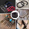 5M Braided Round PU Leather Jewelry Cord OCOR-GF0004-96A-02-4