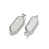 Natural Quartz Crystal Faceted Double Terminal Pointed Pendants G-G181-05P-04-2