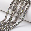 Electroplate Transparent Glass Beads Strands LS-EGLA-A034-T4mm-S06-1