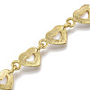 Heart Links Bracelet & Necklace Jeweley Sets BJEW-S121-05-6