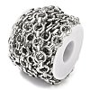 304 Stainless Steel Textured Ring Link Chains CHS-K023-11A-P-2
