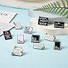 Biyun 11Pcs 11 Style Motivational Enamel Pins JEWB-BY0001-05-15