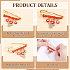 8Pcs Stainless Steel Brooches JEWB-ME00005-3