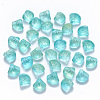 Transparent Spray Painted Glass Beads GLAA-T016-04A-1