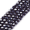 Electroplate Glass Beads Strands EGLA-A044-P4mm-A11-1