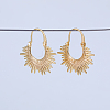 Sunshine U-shaped Brass Hoop Earrings EW0357-1