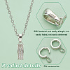 1Pc Rhodium Plated 925 Sterling Silver Enhancer Shortener Bails STER-PH0001-92-4