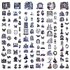 6 Sets 6 Styles Retro Paper Self-Adhesive Stickers DIY-WR0005-67-1
