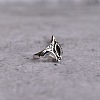 Brass Pave Cubic Zirconia Finger Rings FS-WGC2302-02-4