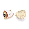 Alloy Enamel Pendant ENAM-YW0002-36A-2