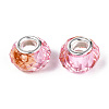 Transparent Resin Rondelle European Beads RESI-N044-01E-2