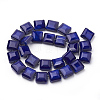 Opaque Solid Color Glass Beads Strands GLAA-N032-07B-2