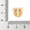 Brass Micro Pave Cubic Zirconia Slide Charms ZIRC-I068-04G-A-3