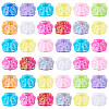 100Pcs Pearlized UV Plating Opaque Acrylic European Beads SACR-TA0001-77A-2