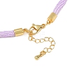 4MM Round Nylon Cotton Cord Necklaces Making NJEW-C106-02G-08-3