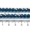 Electroplate Transparent Glass Beads Strands EGLA-A035-T6mm-A12-4