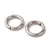 Tarnish Resistant 304 Stainless Steel Open Jump Rings STAS-Q186-02-5x0.8mm-3