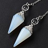 Opalite Hexagonal Pointed Dowsing Pendulums G-P552-05P-01-2