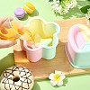 2Pcs 2 Styles Heart and Star Shape Cake Baking Silicone Molds ST-CJ0043-084-5