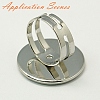 Blank Brass Finger Ring Bands KK-A272-05G-4