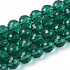 Transparent Glass Bead Strands GLAA-R095-10mm-39-1