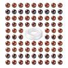 100Pcs 8mm Natural Mahogany Obsidian Round Beads DIY-LS0002-03-2