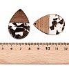 Epoxy Resin & Walnut Wood Pendants RESI-T057-11D-3