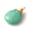 Natural Green Aventurine Pendants PALLOY-JF00779-3