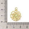 Brass Micro Pave Clear Cubic Zirconia Pendants KK-M297-28G-3