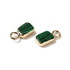 Synthetic Malachite Rectangle Charms G-Q169-07G-03-01-2